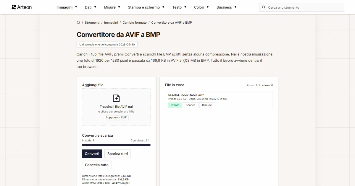 AVIF in BMP