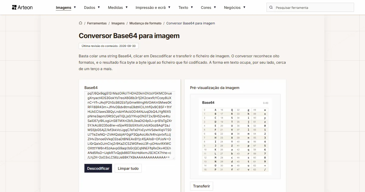 Base64 para Imagem
