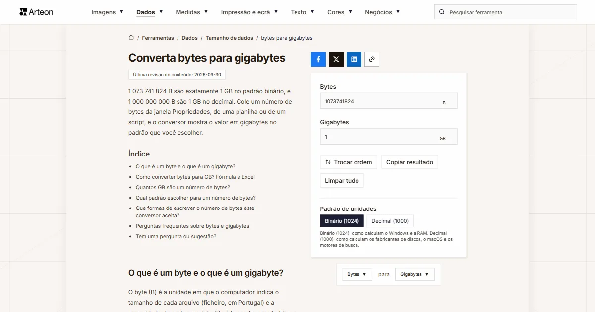 B para GB