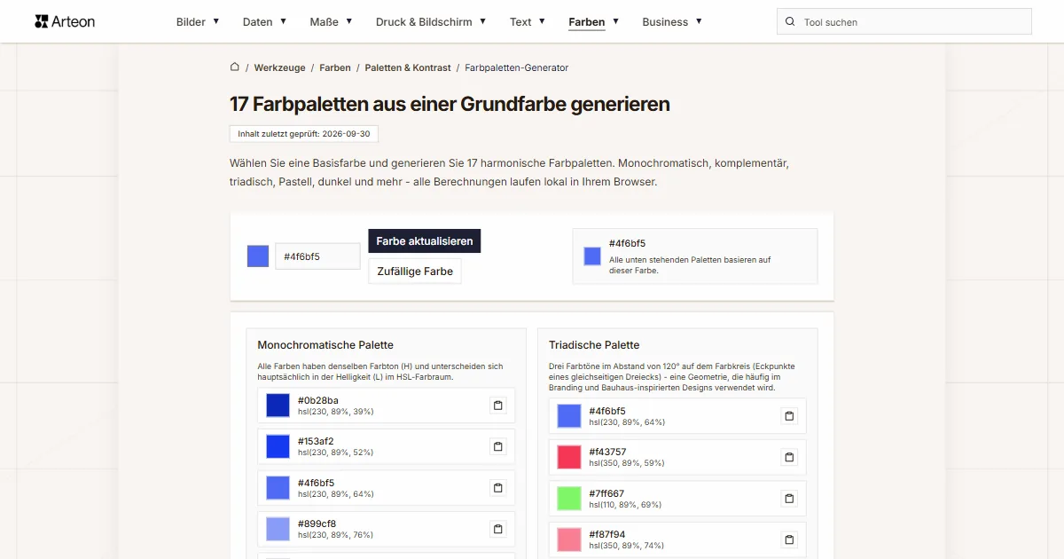 Farbpaletten-Generator