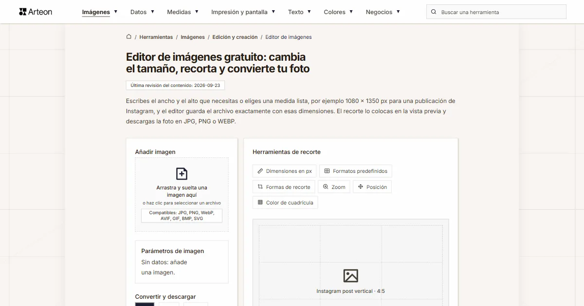 Editor de imágenes en línea