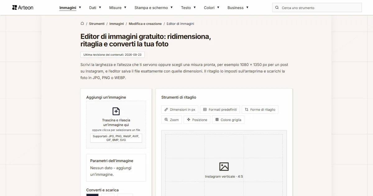 Editor di immagini