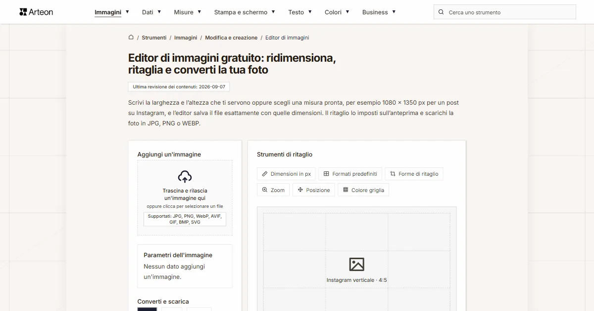 Editor di immagini