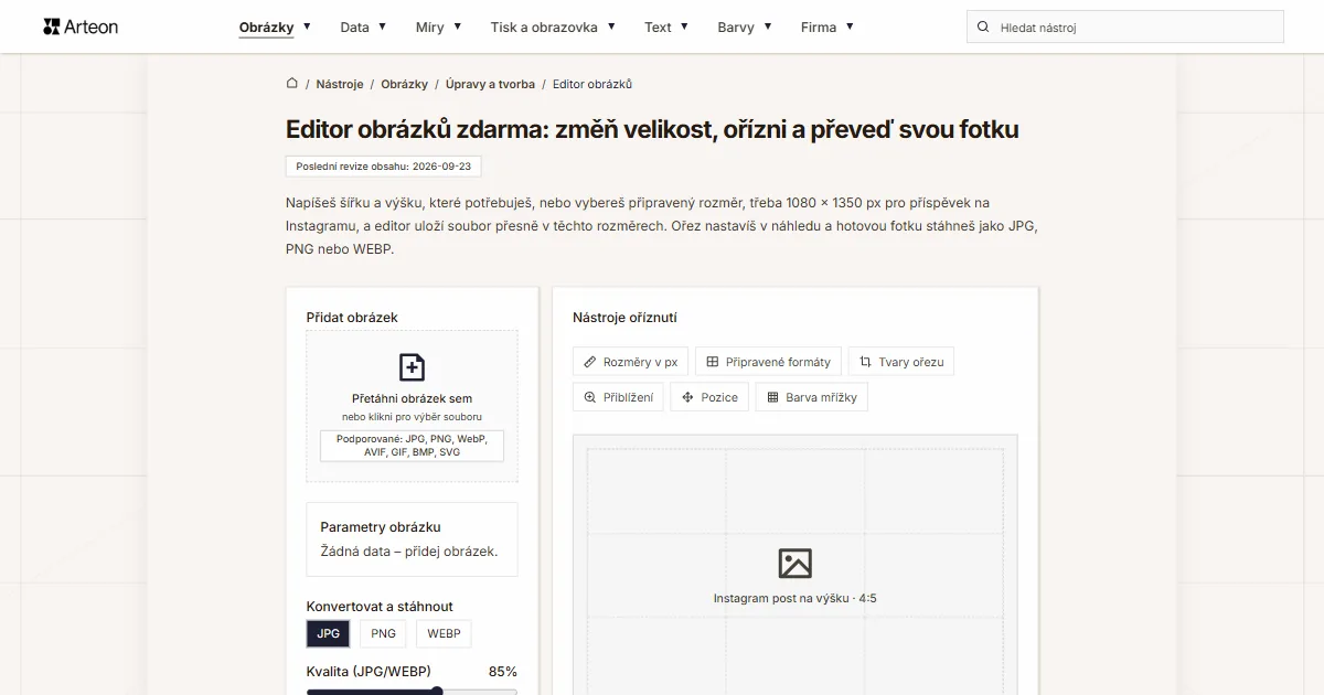 Editor obrázků