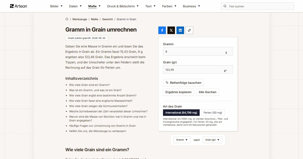 g in Grain