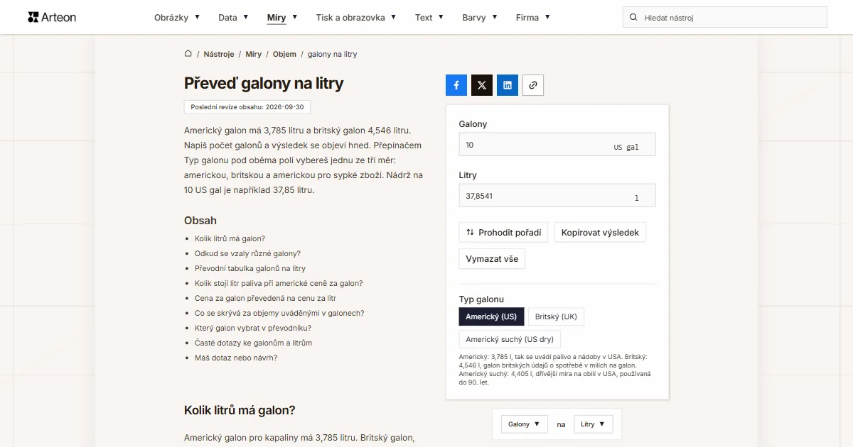 galony na l