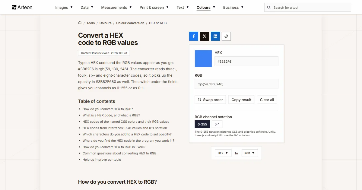 HEX to RGB