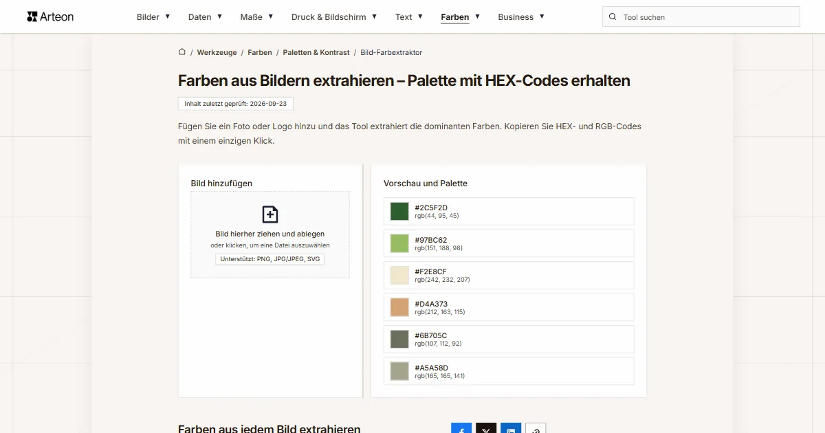 Bild-Farbextraktor
