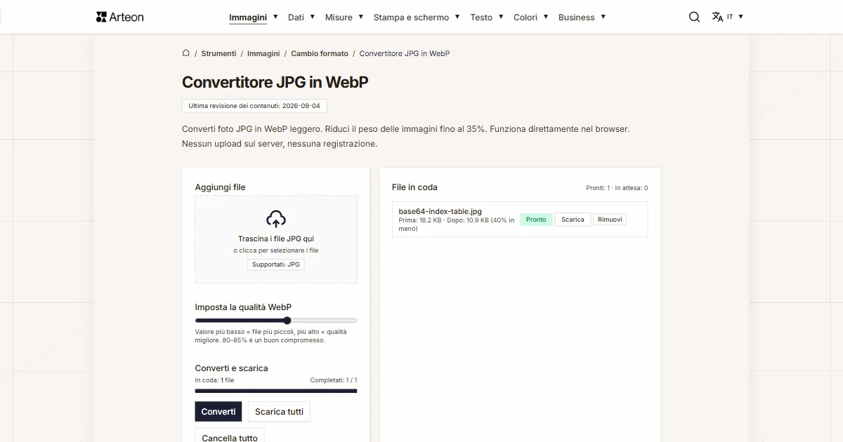 JPG in WebP