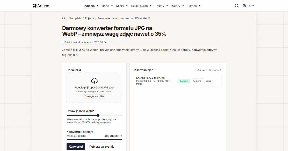 JPG na WebP