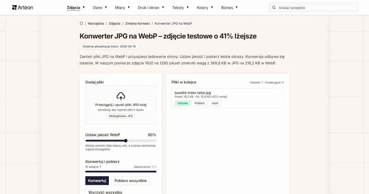 JPG na WebP