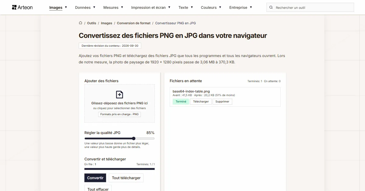 PNG en JPG