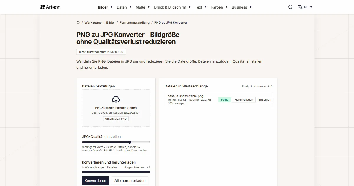 PNG zu JPG