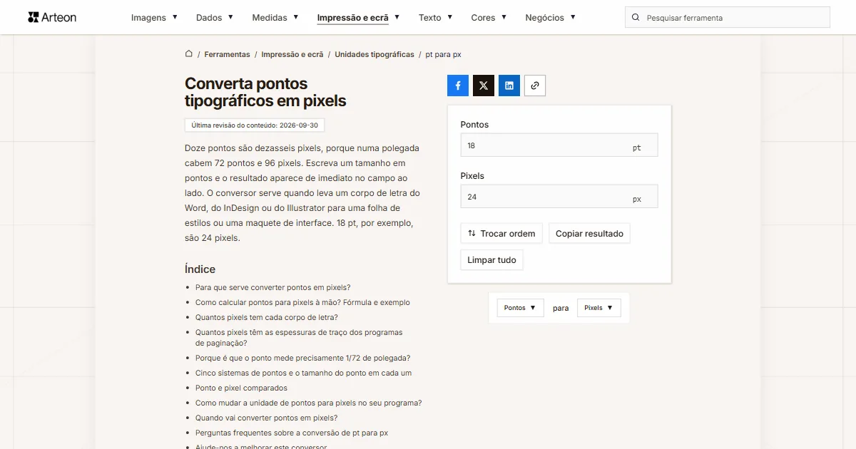 pt para px
