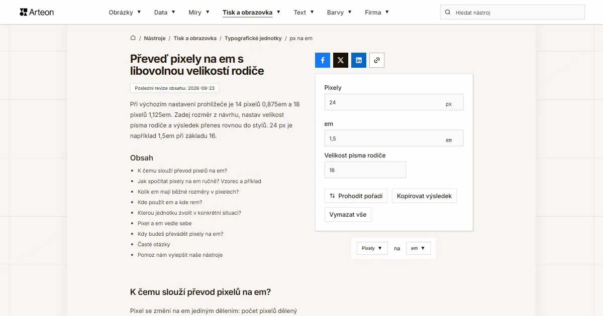 px na em