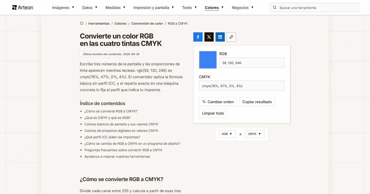 RGB a CMYK