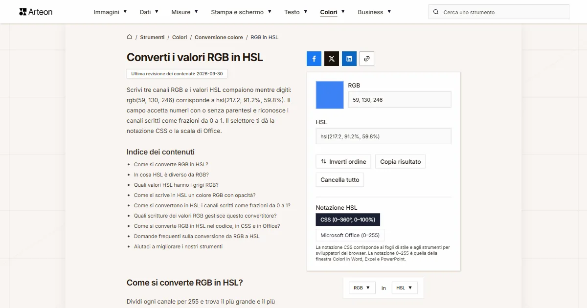 RGB in HSL
