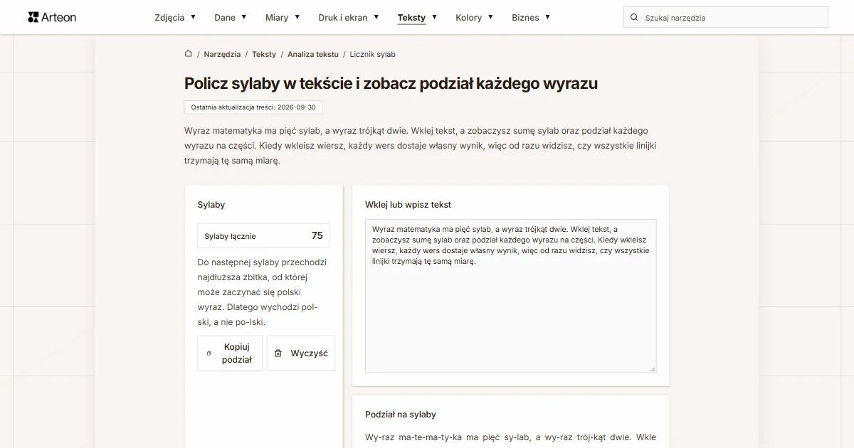 Licznik sylab