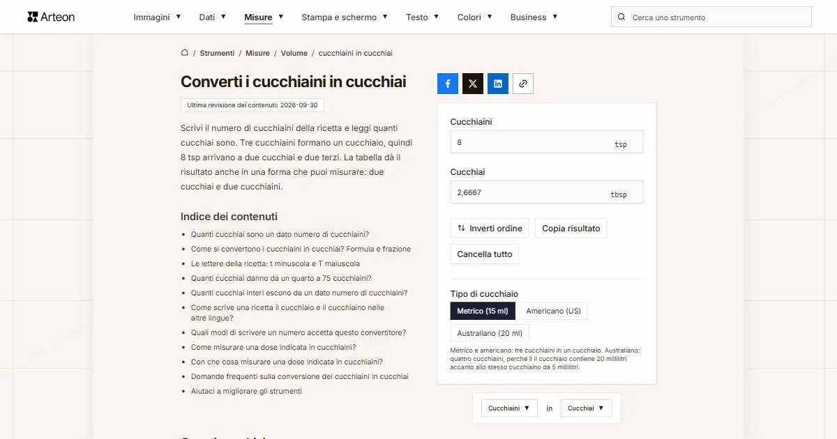 cucchiaini in cucchiai